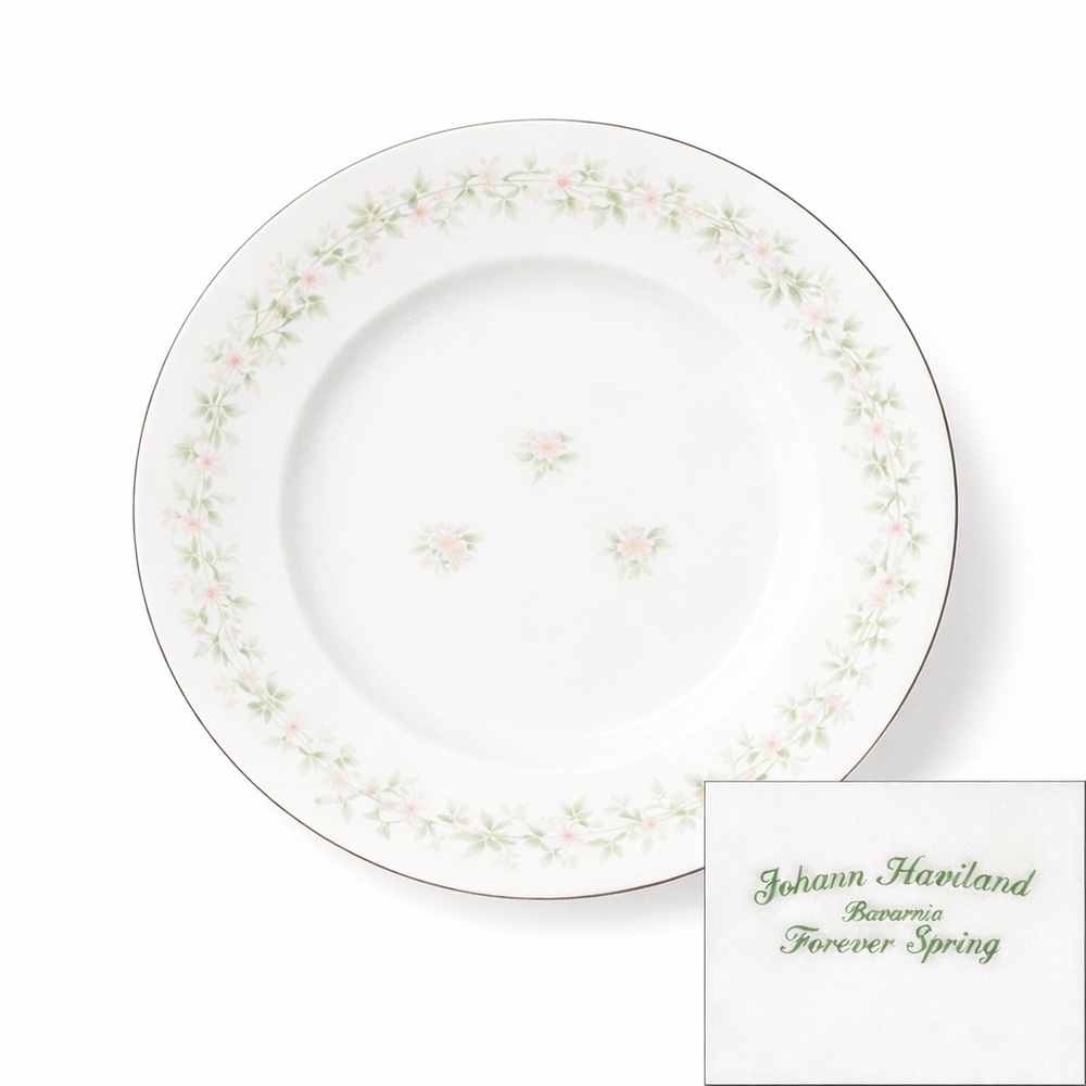 Johann Haviland Bread Butter Plate Replacement Bavaria  Germany Forever Spring